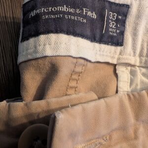 Abercrombie & Fitch Men's Tan Skinny Stretch Pants